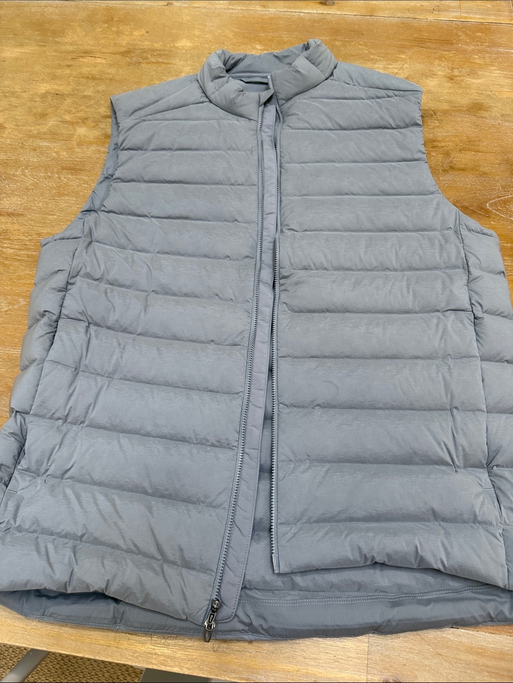 lululemon athletica Light Grey Quilted Puffer Vest